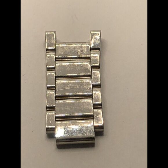 Michael Kors Watch Parts Partial Band Links No Clasp Silver Tone 18mm FK33 - Picture 6 of 9